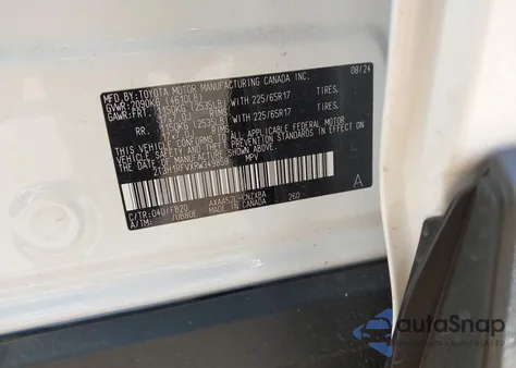 2024 Toyota Rav4 Le из США, поврежденный, VIN 2T3H1RFVXRW349859